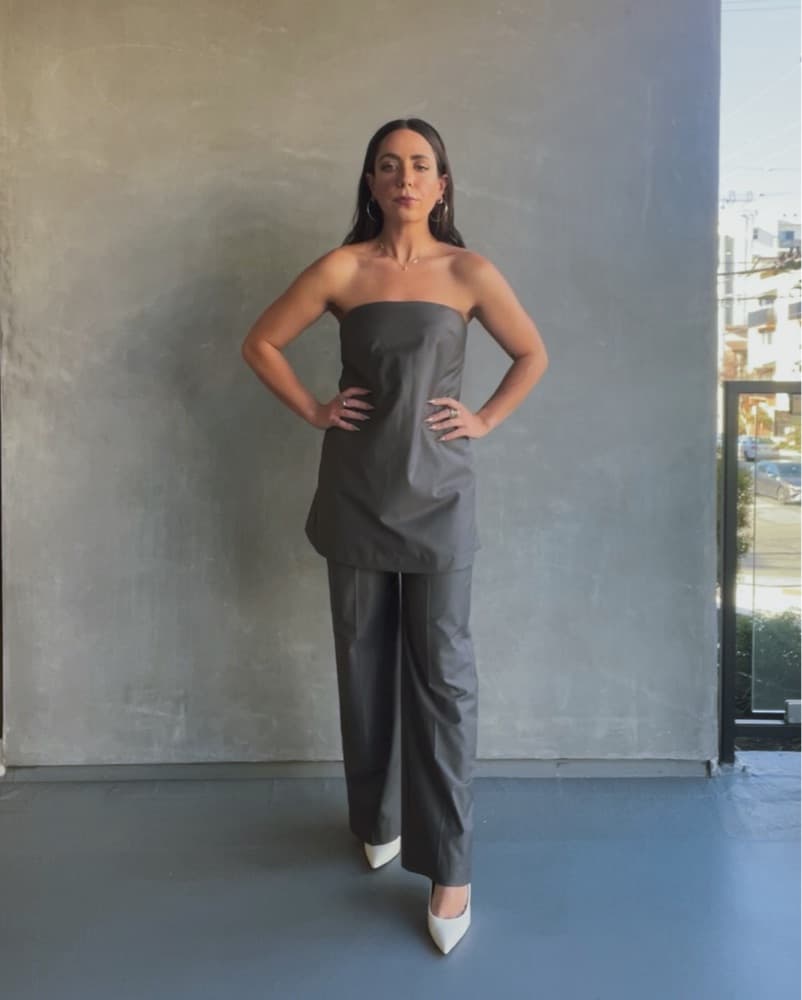 Trouser + Tube Dress Pant Jumpsuit - Image 1