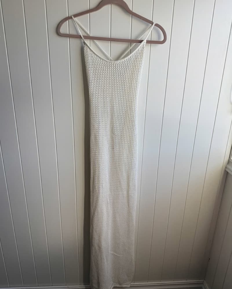 Deep Back Crochet Maxi Dress - Image 2