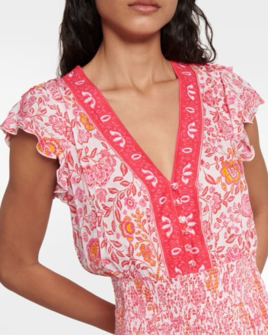 Poupette St Barth Pink Floral Dress - Image 1