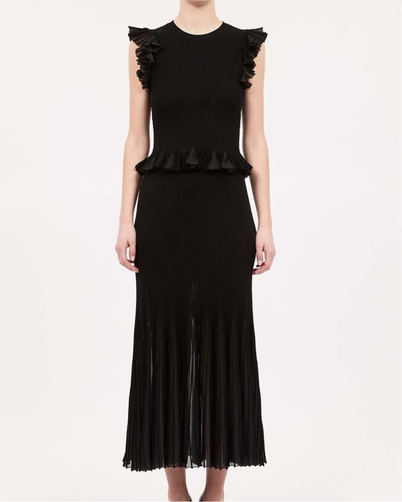 Ulla Johnson Black Leila Ruffle Top - Image 1