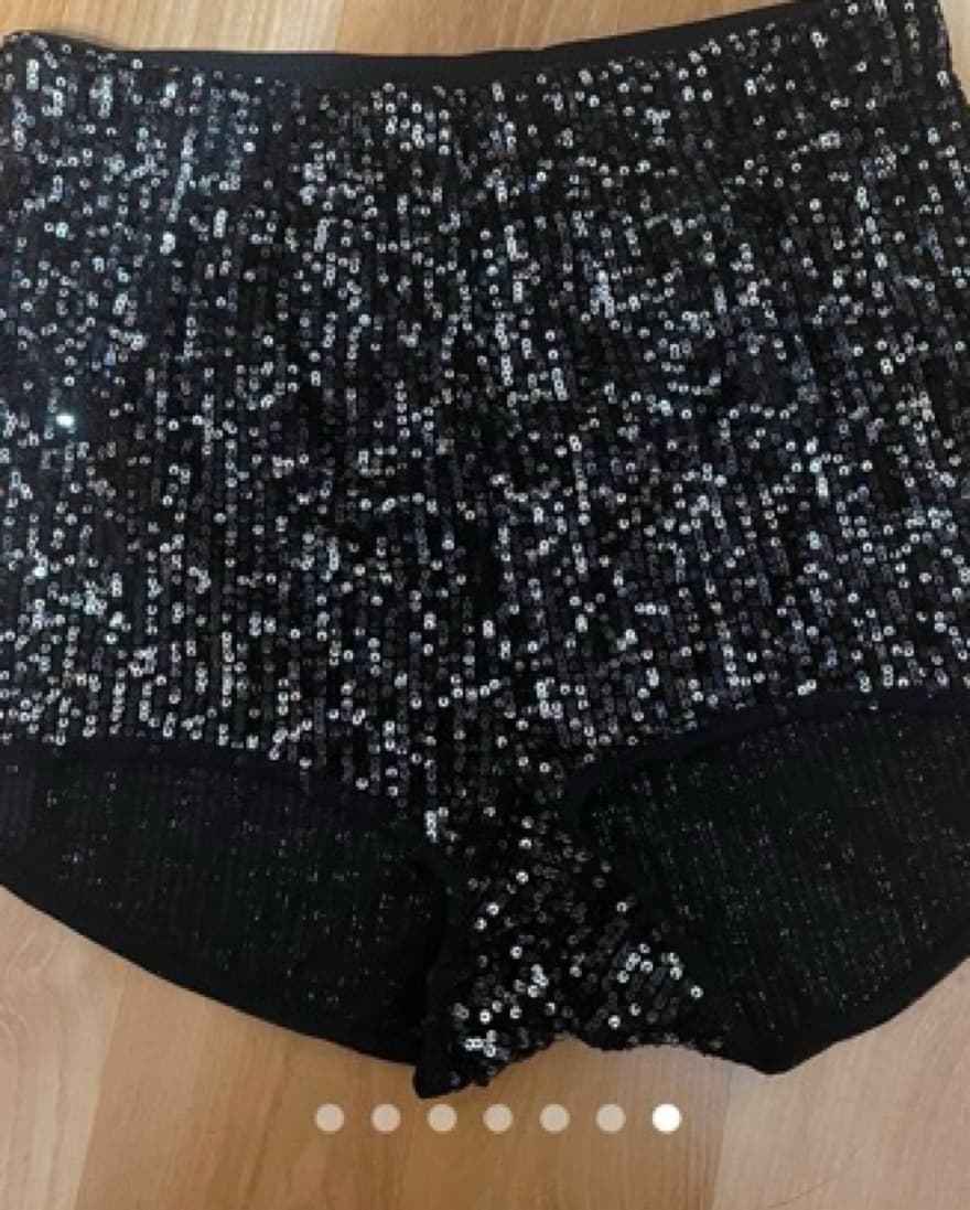 Black Sequin Shorts  - Image 5