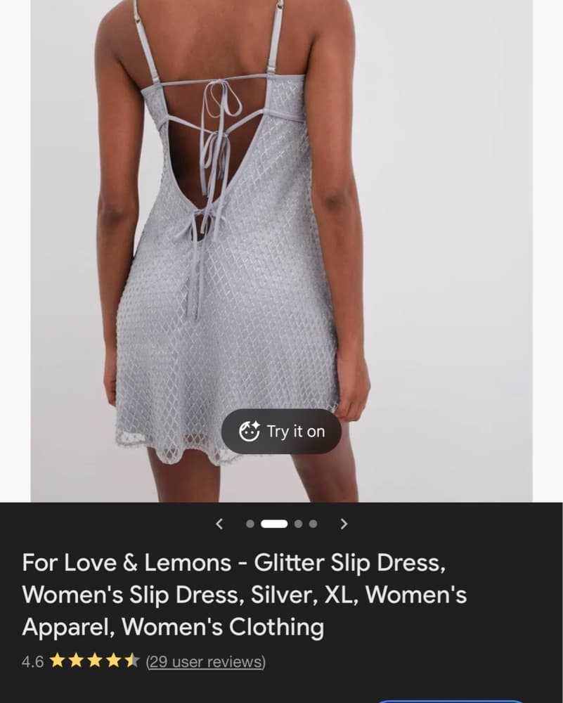 For Love And Lemond Glitter Slip Dress  - Image 2
