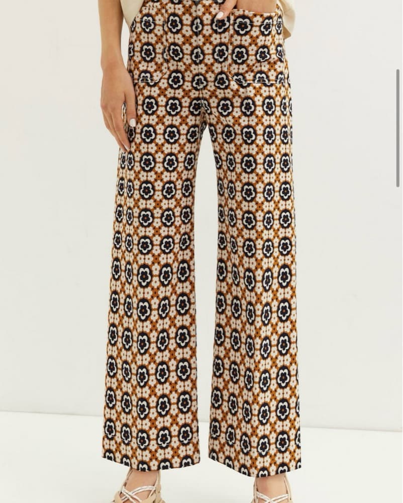 Colette Patterned Pants  - Image 1
