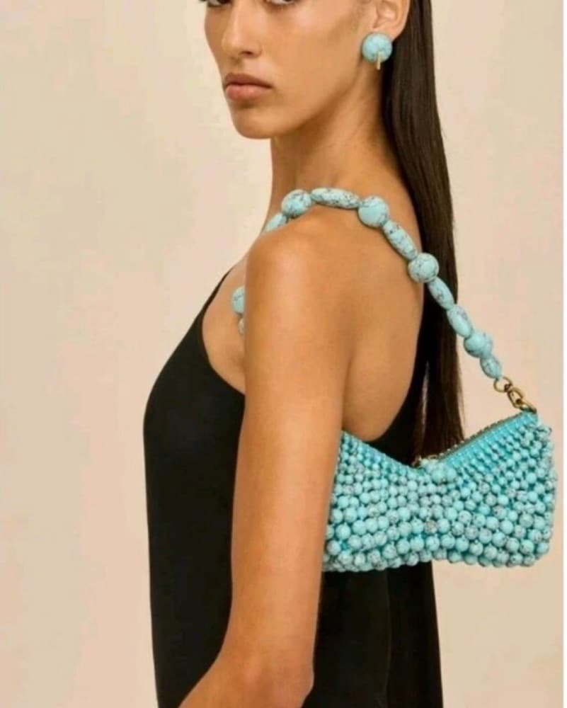 Cult Gaia Mercier Mini Shoulder Bag Turq - Image 2