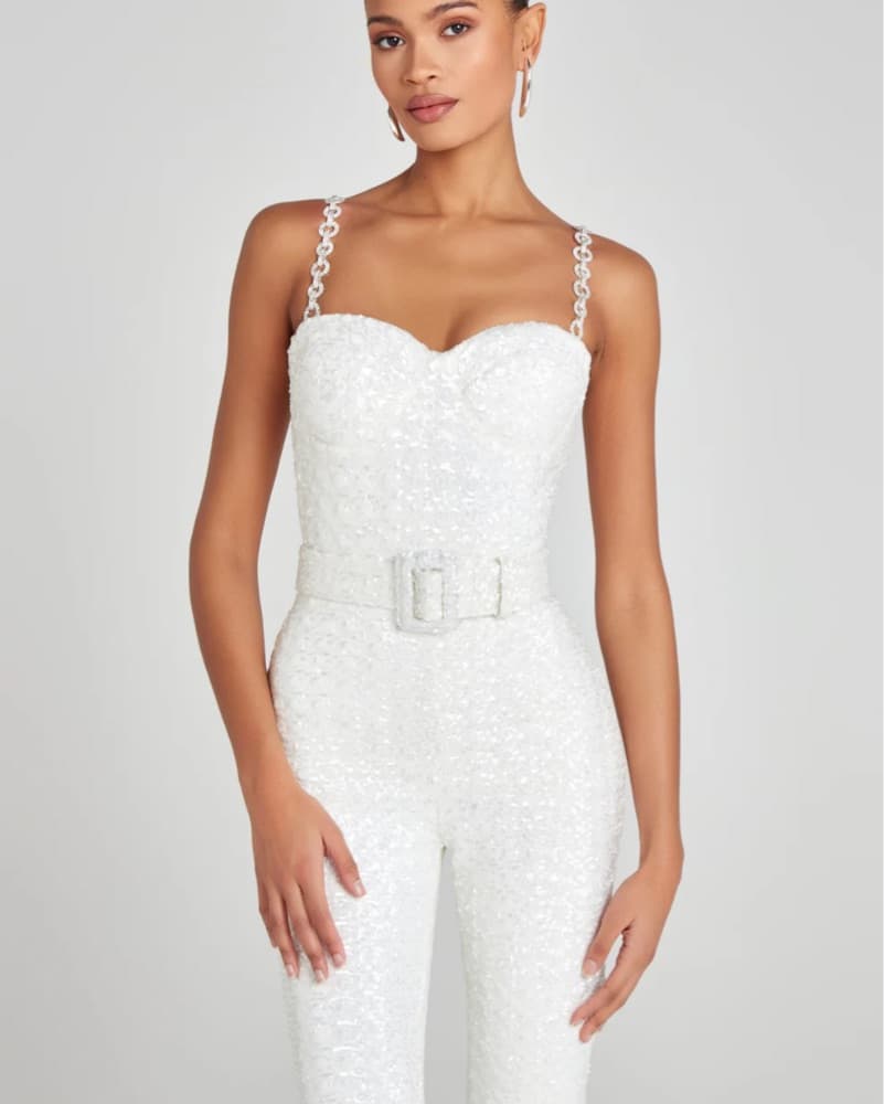 Nadine Merabi Lucinda Sequin Jumpsuit 4 - Image 2
