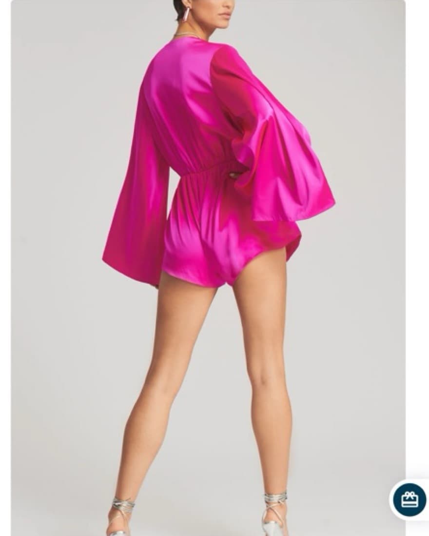 Retrofete Hot Pink Romper - Image 2