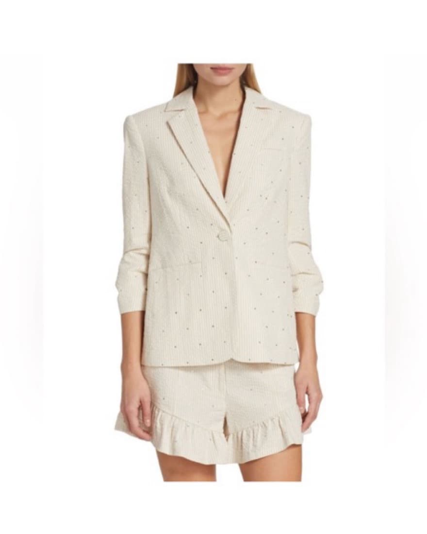 Cinq A Sept Striped Lightweight Blazer  - Image 1