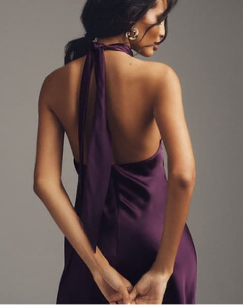 Open Back Halter Dress Anthropologie  - Image 1
