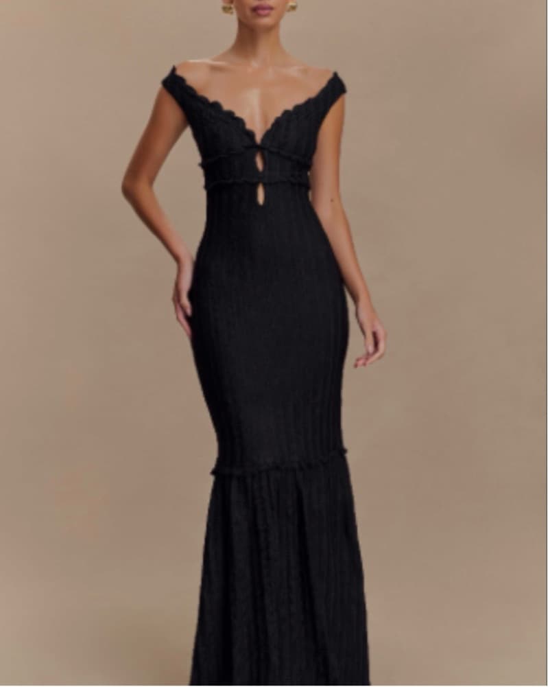Meshki Natalie Maxi Dress Black - Image 1