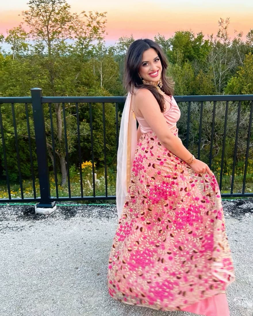 Indian Pink Lengha  - Image 2
