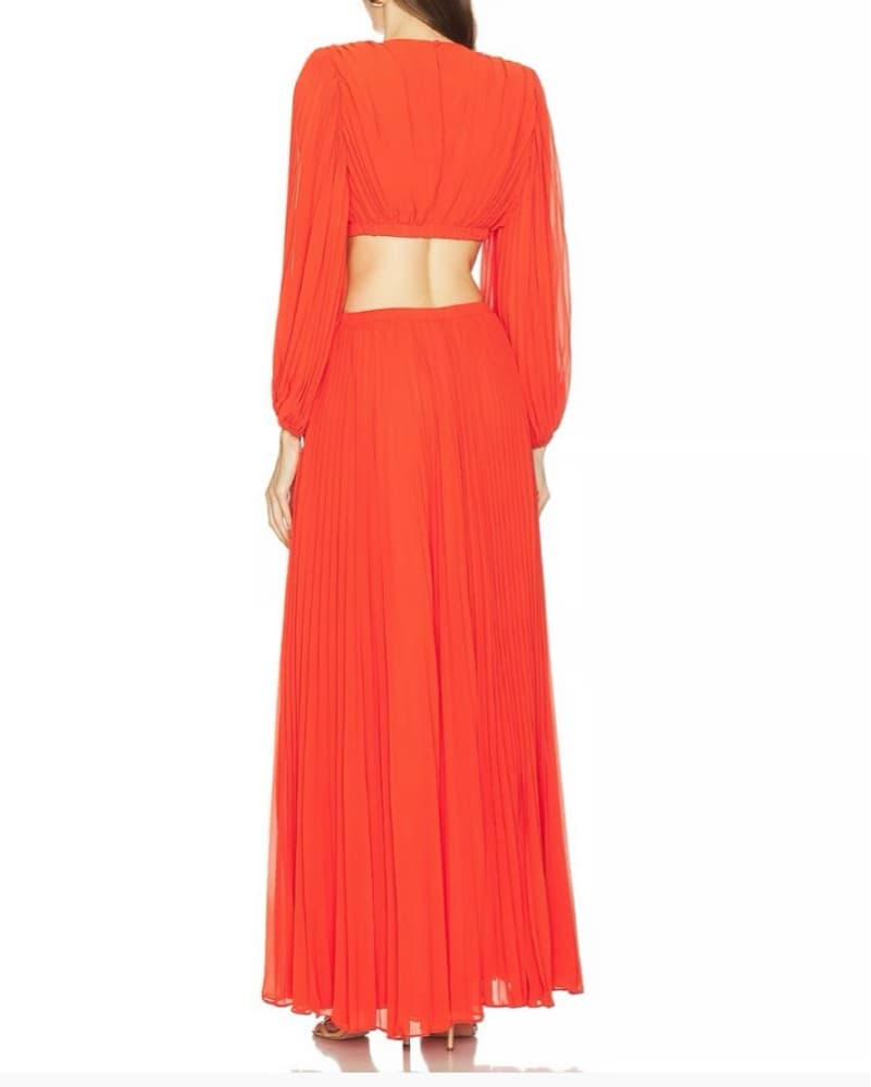 Vibrant Red Maxi Dress - Rita Dress - Image 3