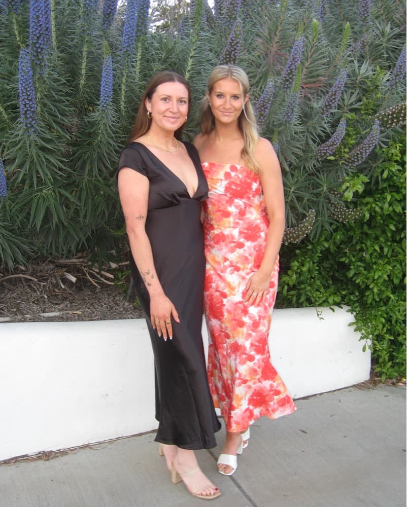 Satin Floral Strapless Long Dress - Image 3