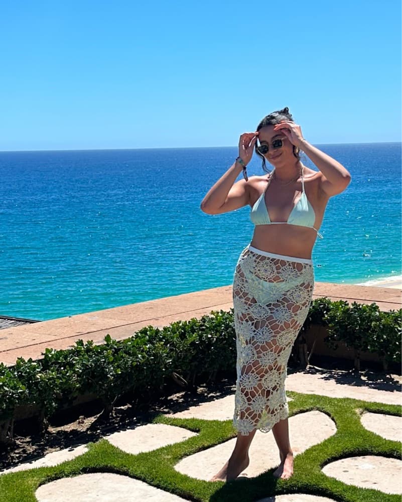 For Love & Lemons Crochet Sofia skirt - Image 1