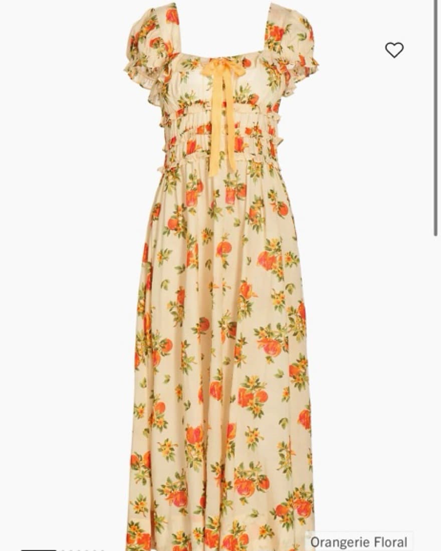 Doen Floral Tie Midi Dress - Image 1