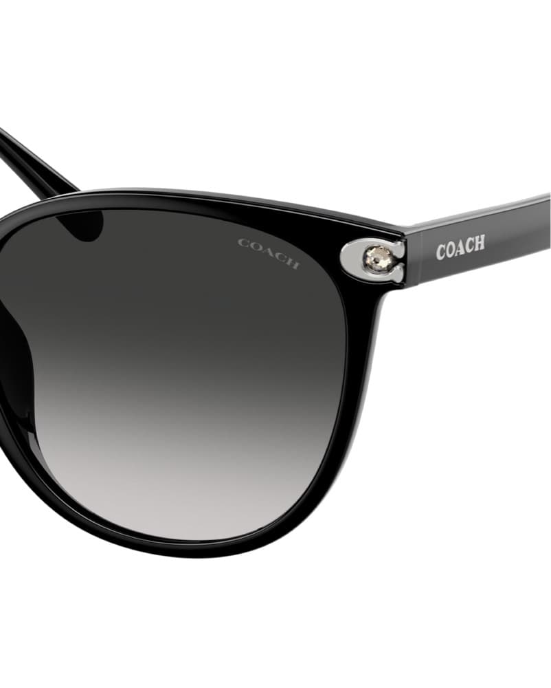 Coach ROUND BLACK GREY GRADIENT SUNGLASS - Image 6