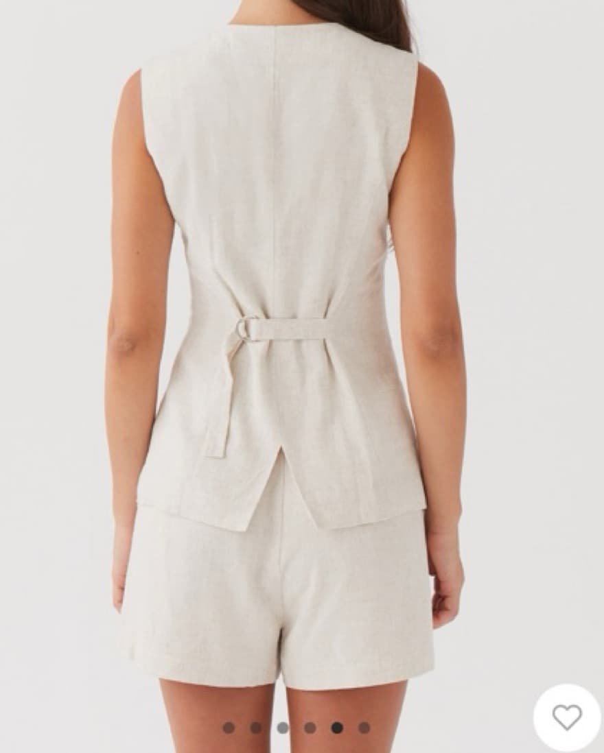 Linen Vest & Short Set - Image 2