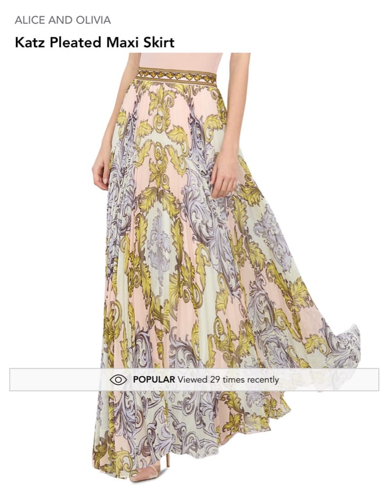 Alice & Olivi Katz Pleated Skirt - Image 1