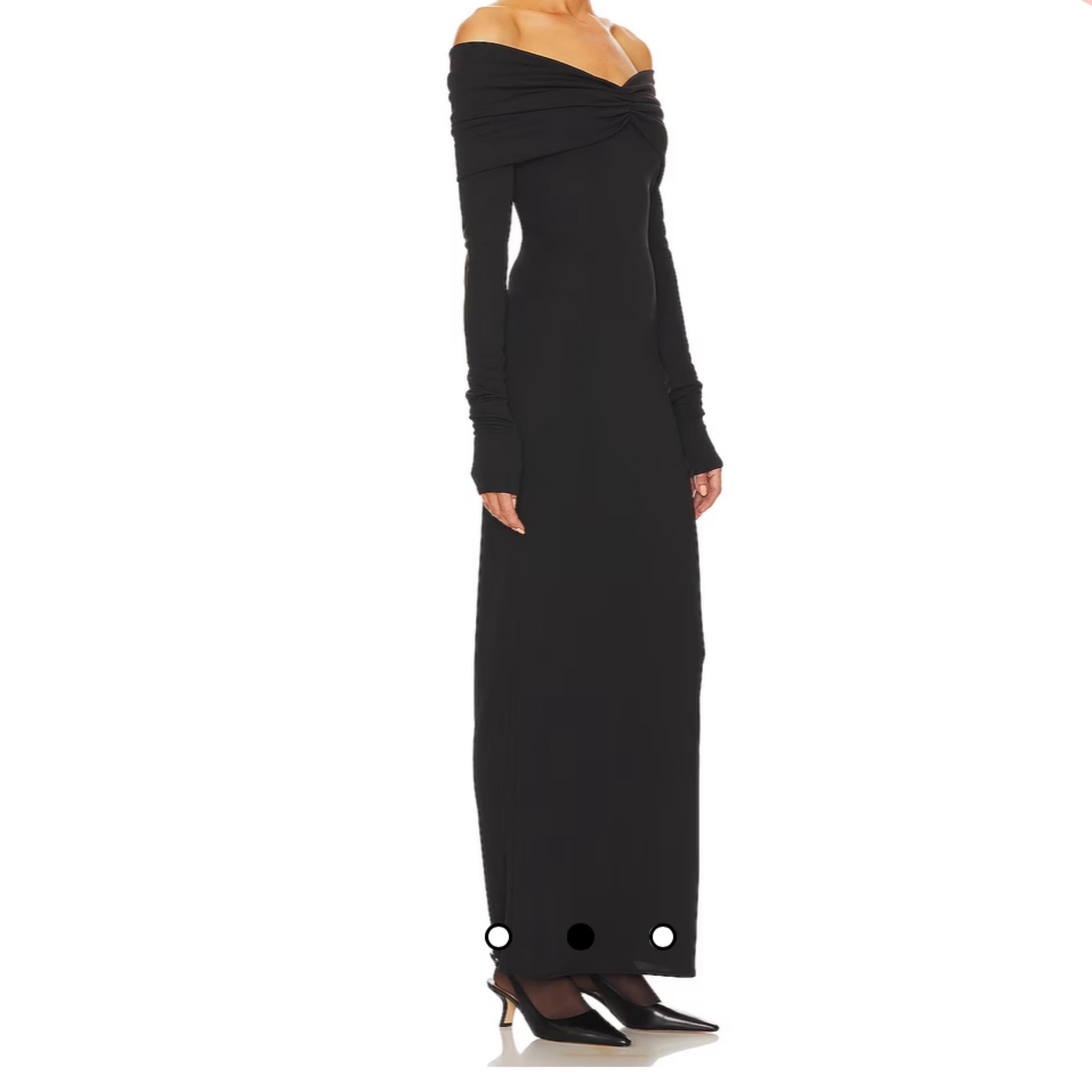 Helsa Maxi Black Dress - Image 2