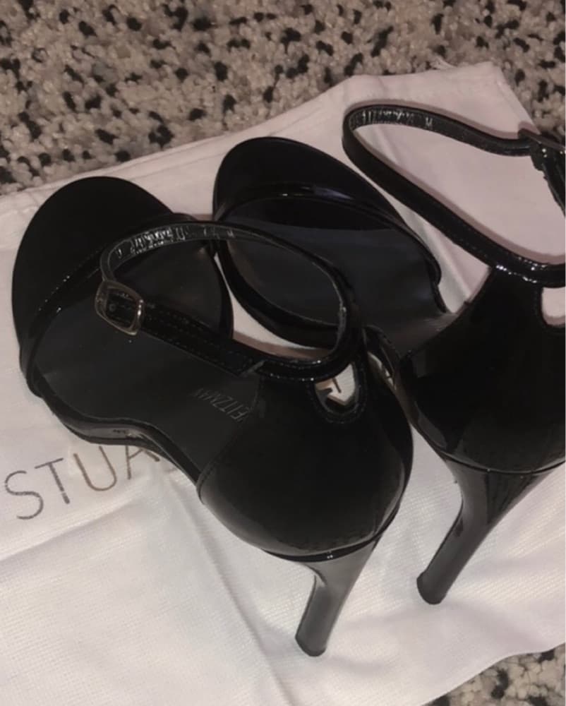 Stuart Weirzman Nudistsong Heel in Black - Image 3