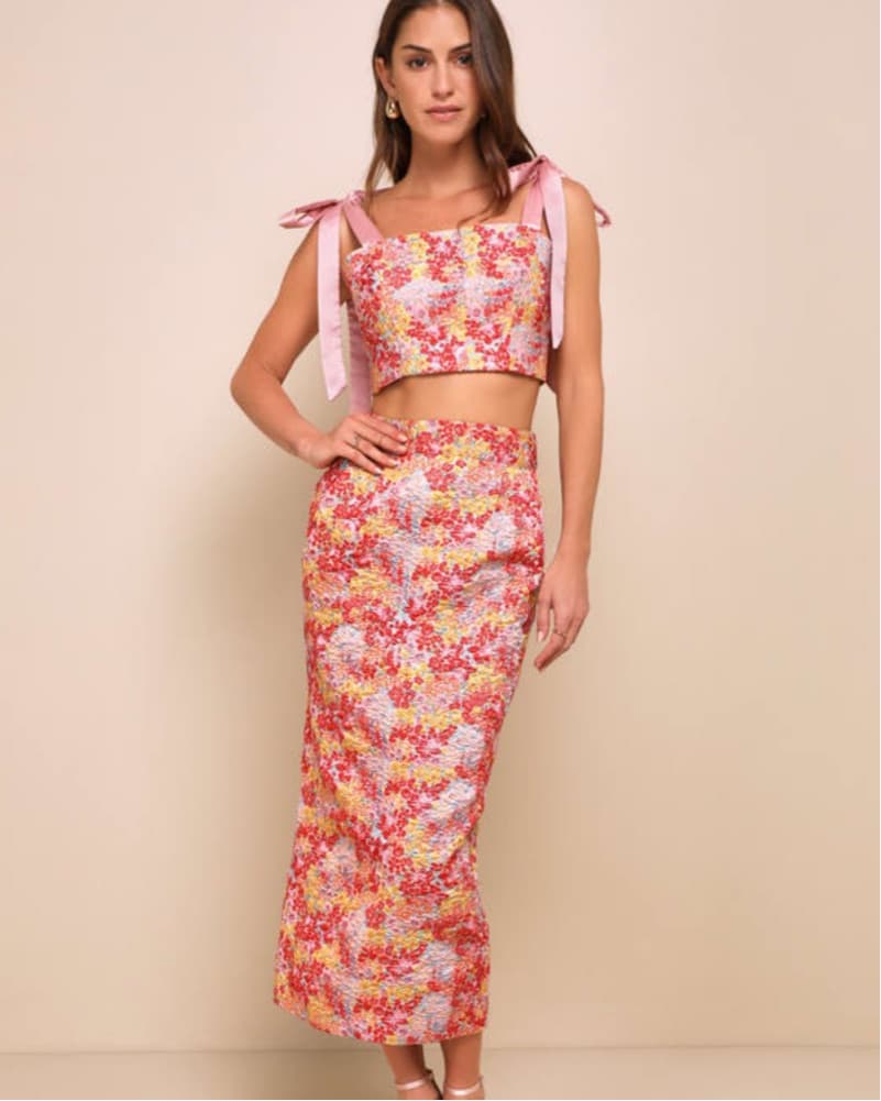 Lulus Two Piece Midi Set - Image 1