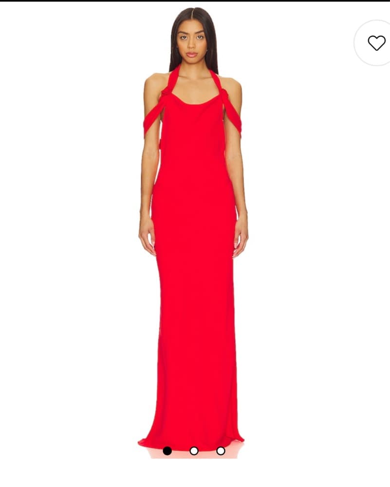 Amanda Uprichard Maxi Gown Crimson Red  - Image 1