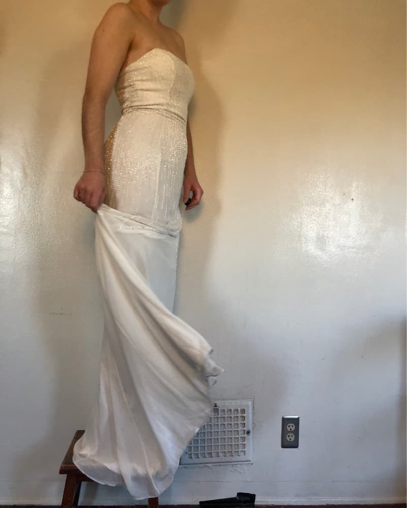 White Beaded Dress  - Image 3