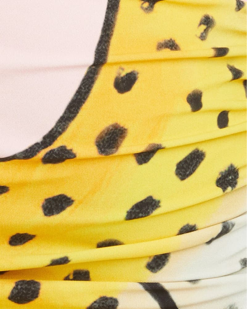 Asymetrical Printed Cowl Neck Dress  - Image 4