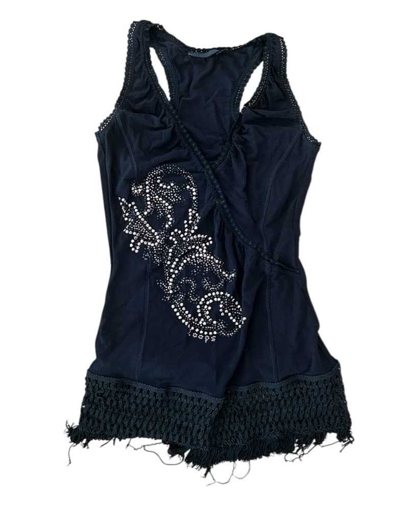 VINTAGE CRYSTAL TOP - Image 1