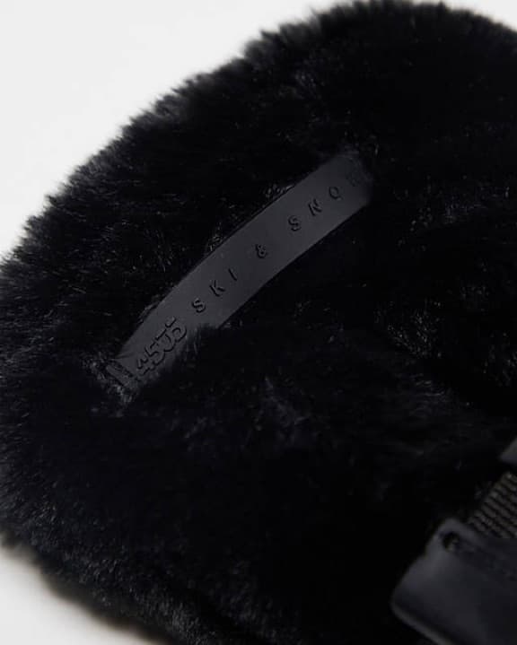 ASOS Ski Faux Fur Gloves Mittens - Image 4