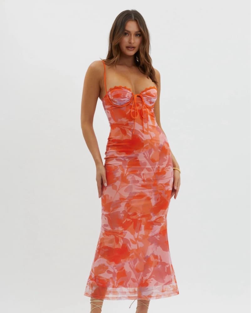 Selfie Leslie Fortune Lace Trim Dress - Image 1