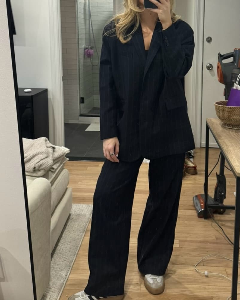 American Vintage - Oversized Navy Blazer - Image 2