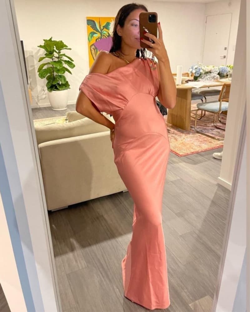 Paris Georgia Pink Silk Gown  - Image 3