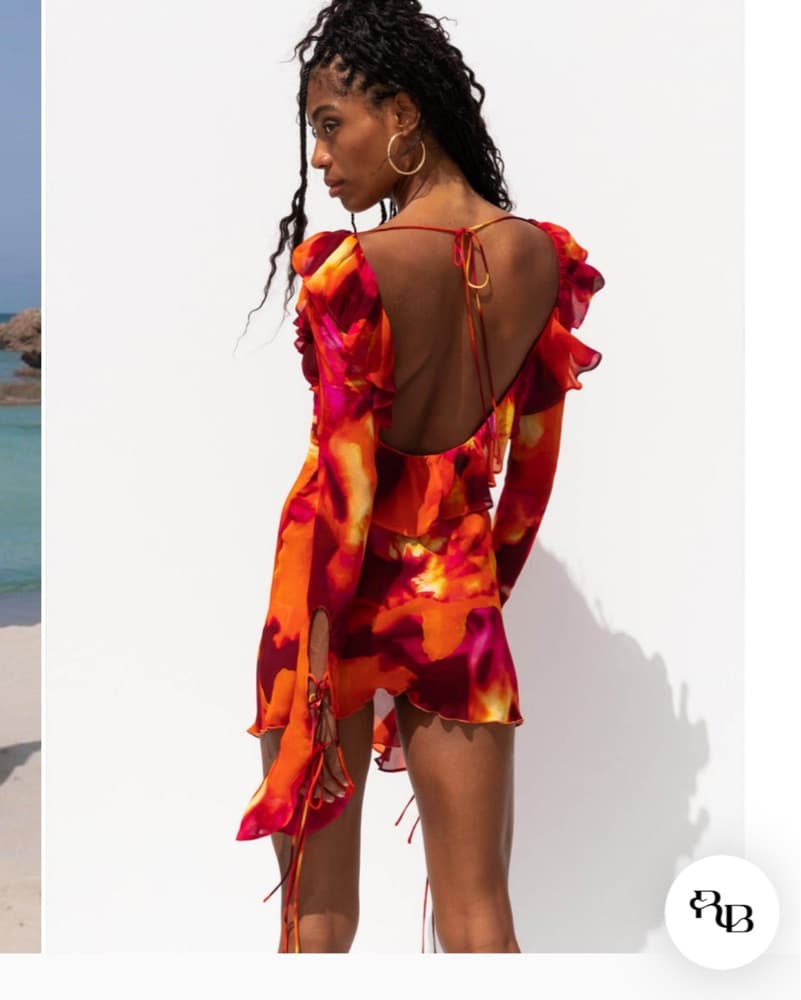 Rat and boa sheer Dress - Image 2