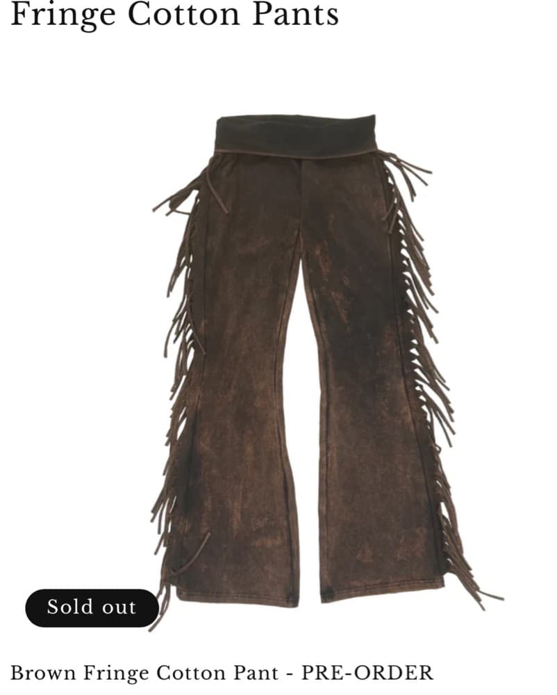 Fringe Cotton Pants  - Image 2