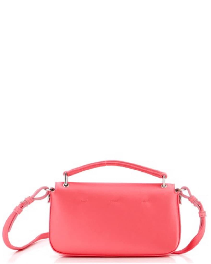 Fendi Pink Satin Phone Baguette Bag - Image 6