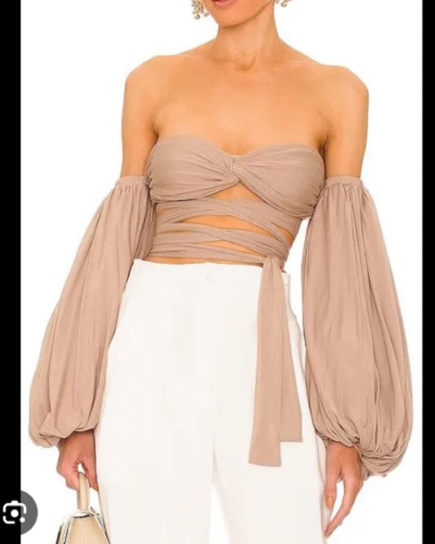 Bronx & Banco Puff Sleeve Wrap - Image 1
