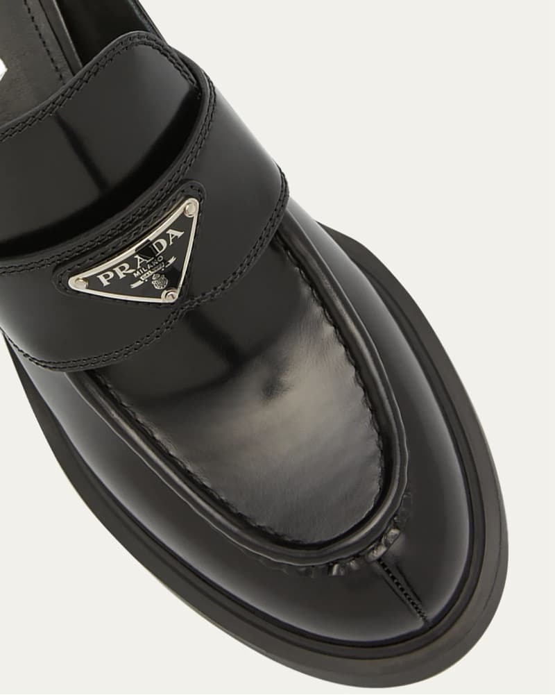 $1,300 Black Prada Heeled Mules - Image 3