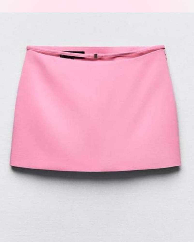 Zara Mini Skirt With Belt Detail - Image 1