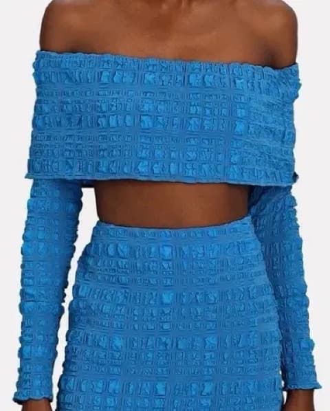 Cult Gaia Blue Textured Set - Image 2
