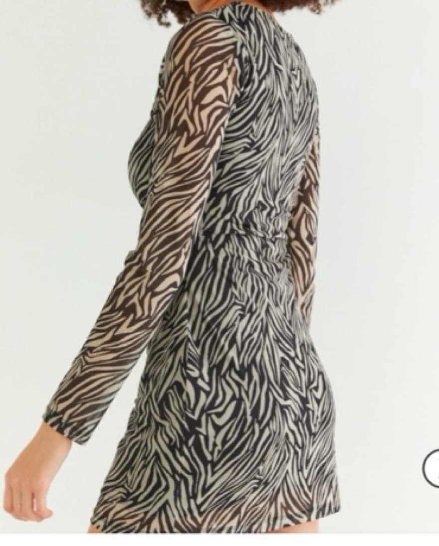 Animal Print Long Sleeve Dress - Image 5