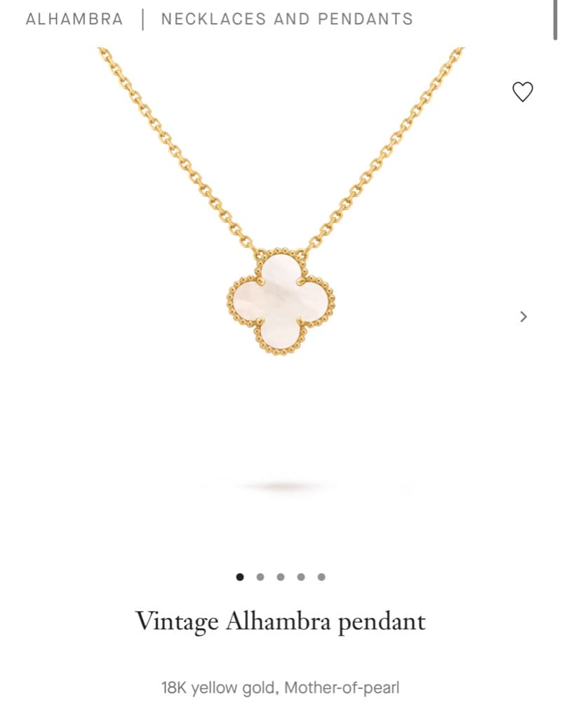 Van Cleef Pearl Alambra Necklace  - Image 1