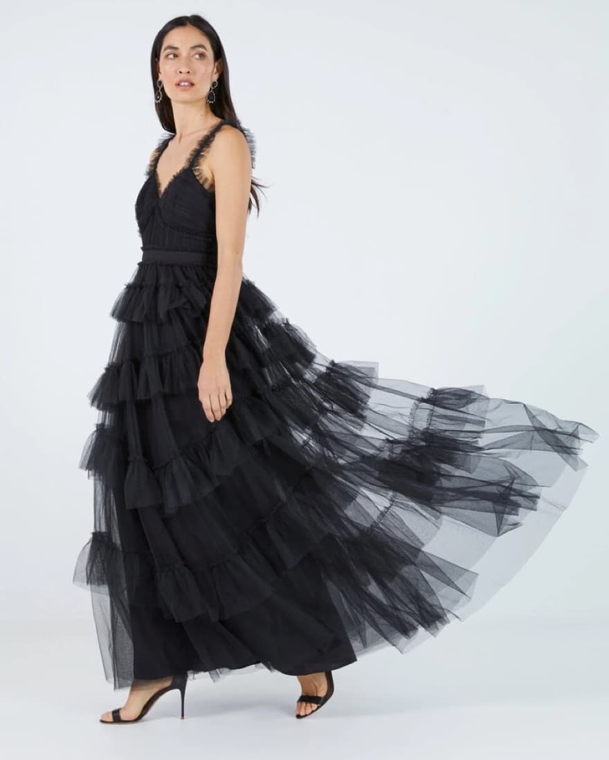 BCBG Luna ruffled Evening Gown - Image 1