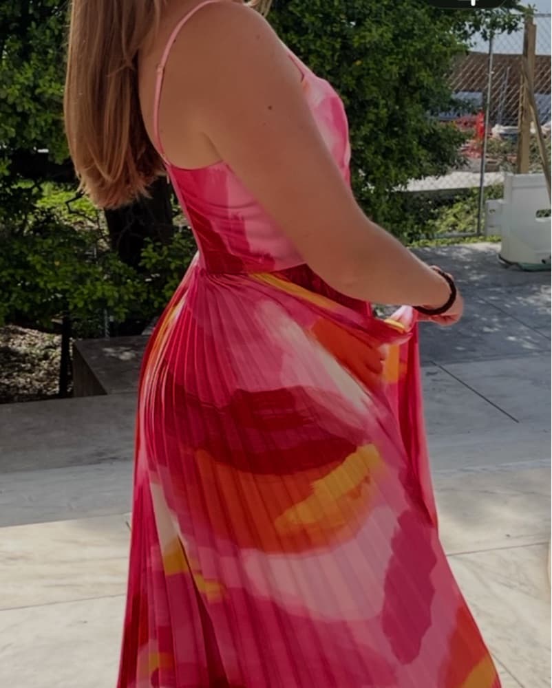Hutch Mali Bustier Gown In Pink Satin - Image 3