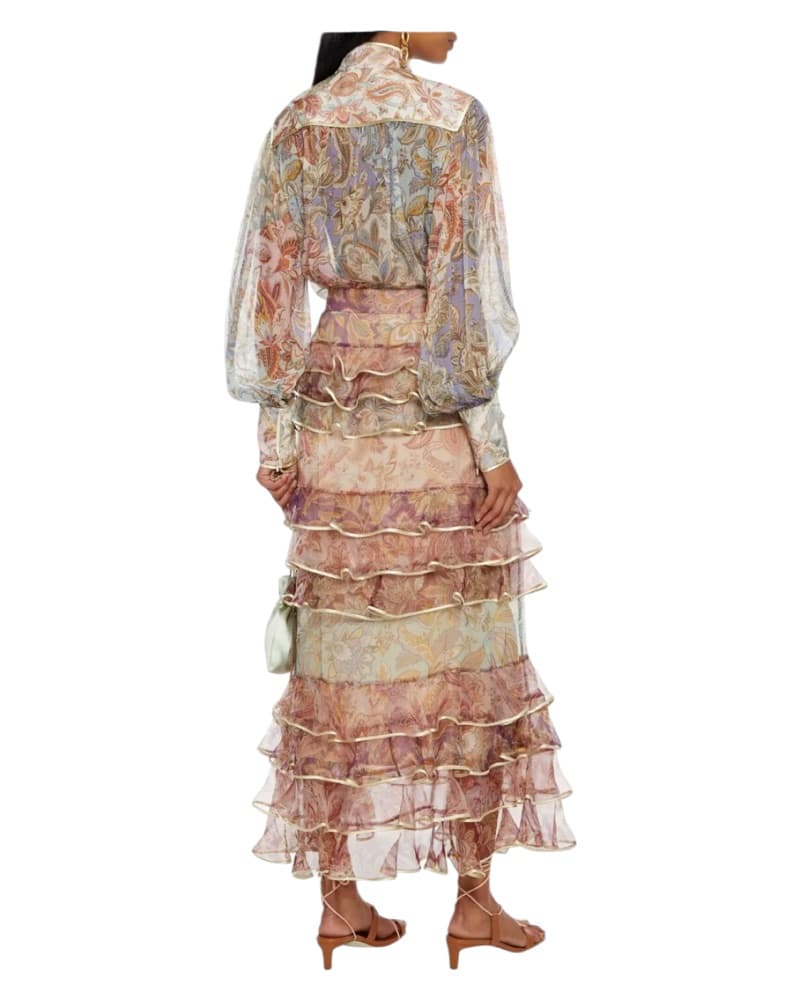Zimmermann Silk Ruffle Maxi Skirt   - Image 3
