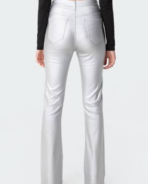 Silver Flare Jeans - Image 2