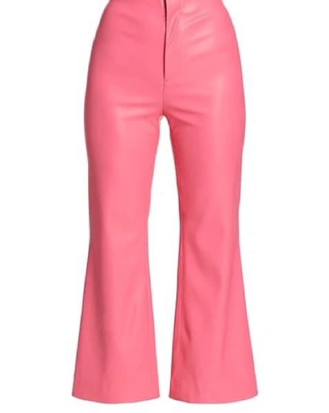 A&O Highwaisted Pink Leather Pants - Image 1