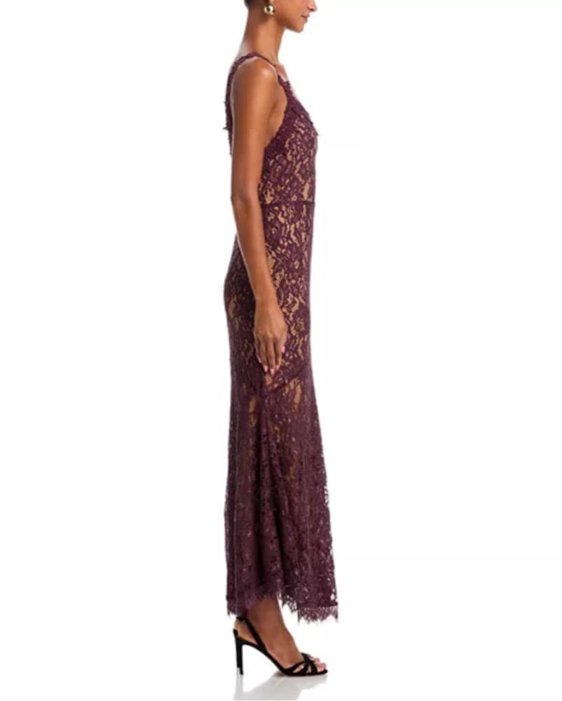 AQUA Lace Maxi Dress - Image 5