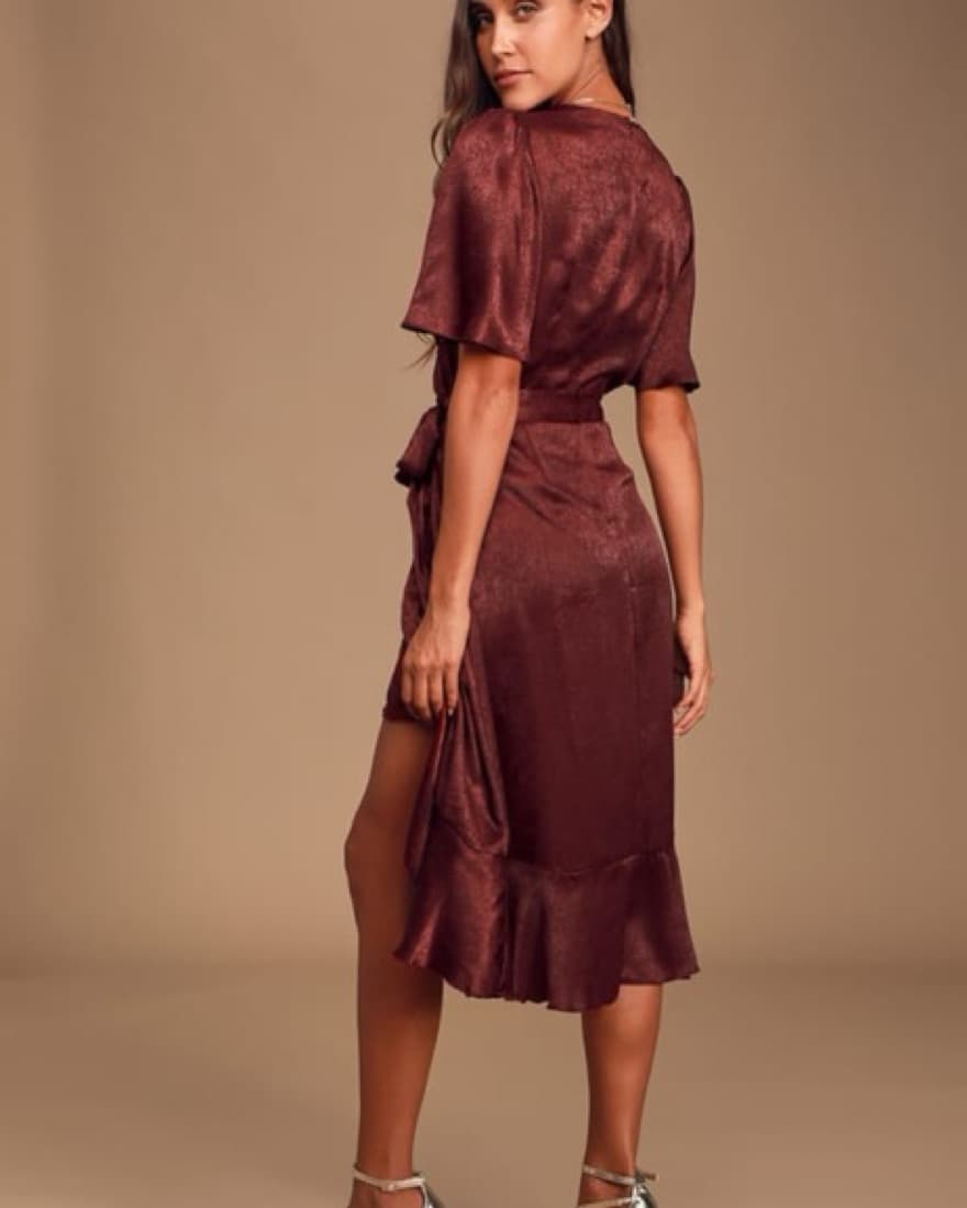 Lulus Faux Wrap Dress - Image 2