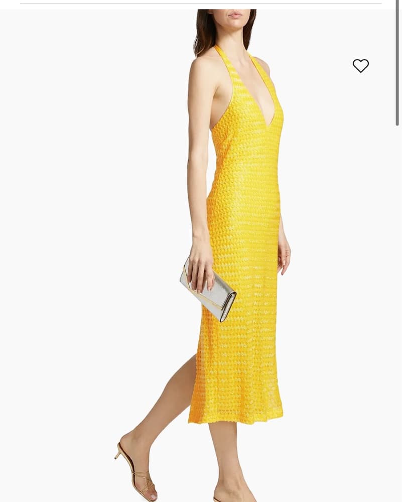 Ramy Brook Lemon Midi Beaded Dress - Image 4