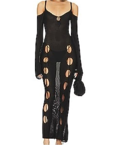 Asta Resort Black Cutout Maxi Dress - Image 5